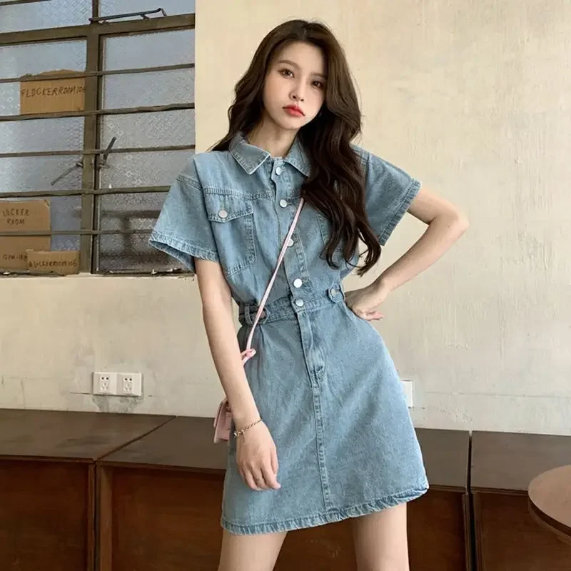 Denim Shorts Women - New Sweet Women Denim Short Dress