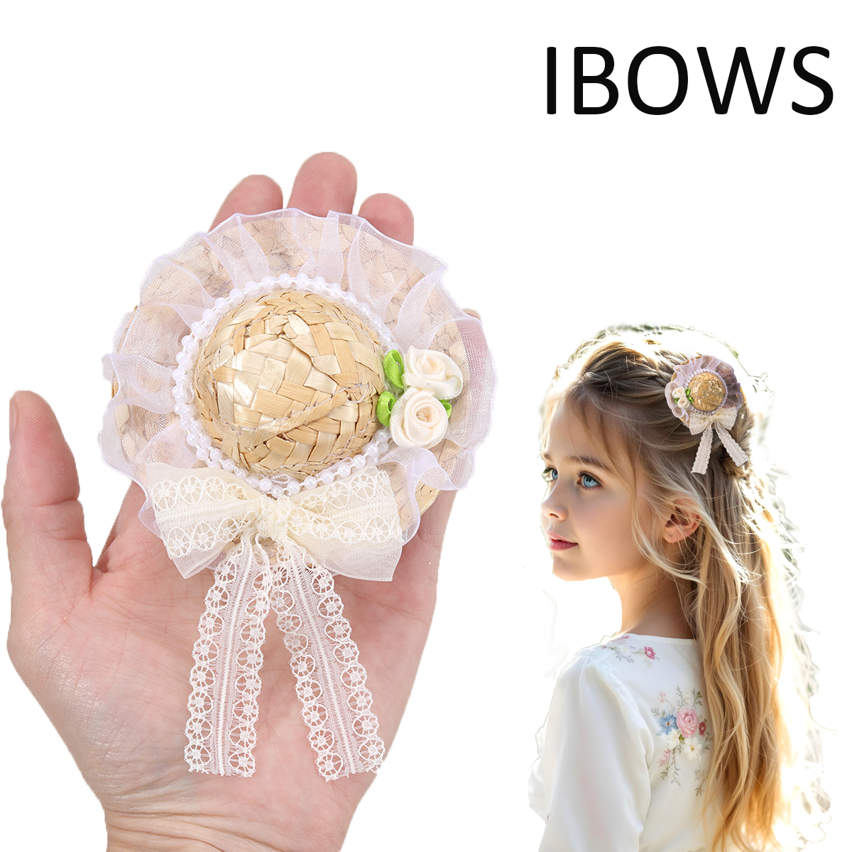 Straw Hat Summer - New Mini Straw Hat Hair Clip
