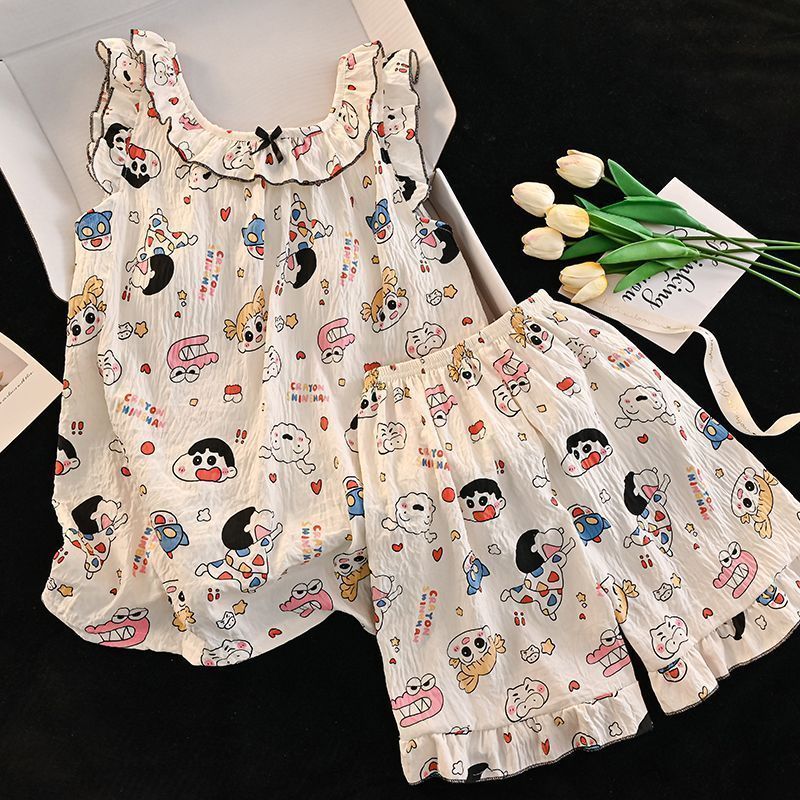 Lace Trim Cami - Kawaii Women's Crayon Shin Chan All