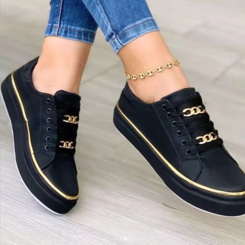 Women'S Fashion Tennis Shoes - Women's Vulcanized Shoes Large Size Platform