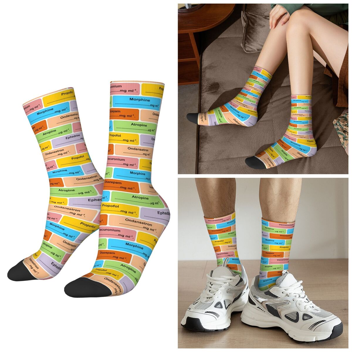 Women'S Fashion Labels - All Seasons Anesthesia Drug Label Pattern