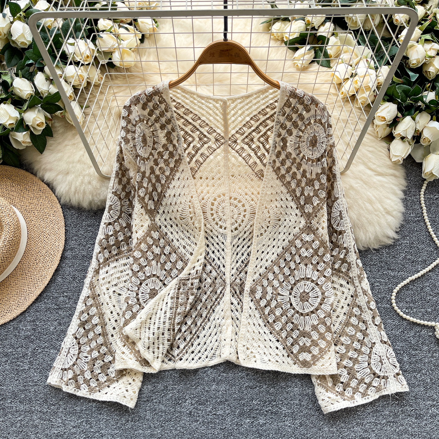 Crochet Kimono Cardigan for Wo - огляд і ціна Women'S Fashion Kimono