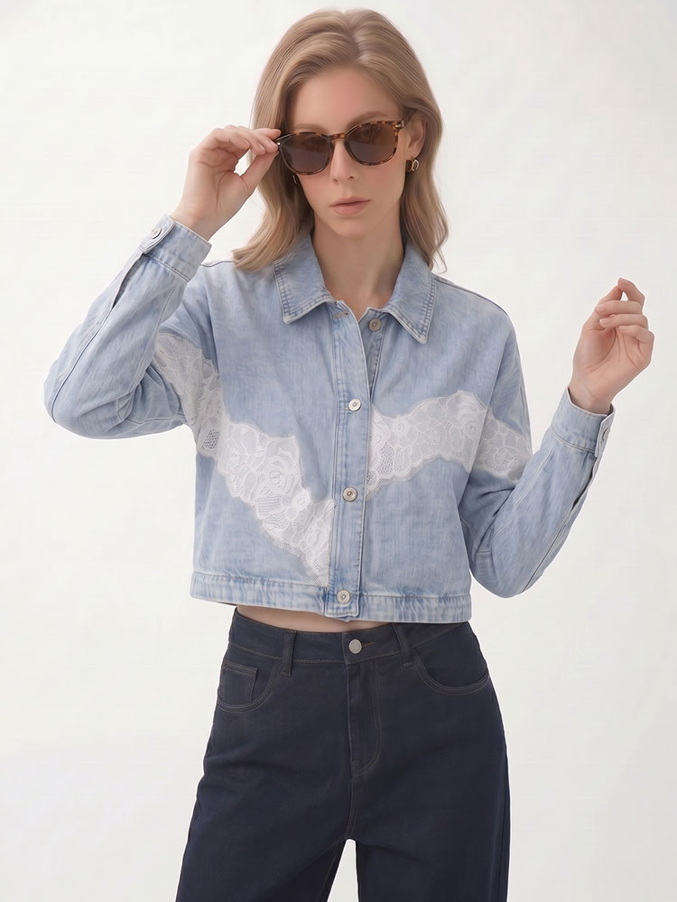 HH Womens Loose Blue Denim Jac - огляд і ціна Denim Shorts Women