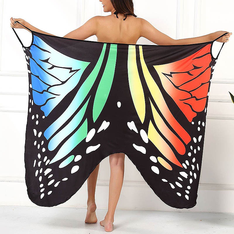 Sexy Butterfly Print Women Swi - огляд і ціна Printed Wrap Skirt