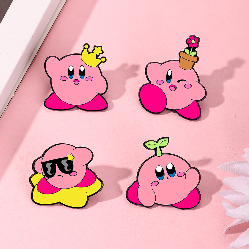 4pcs Kirby Enamel Lapel Pins S - огляд і ціна Women Fashion Jeans