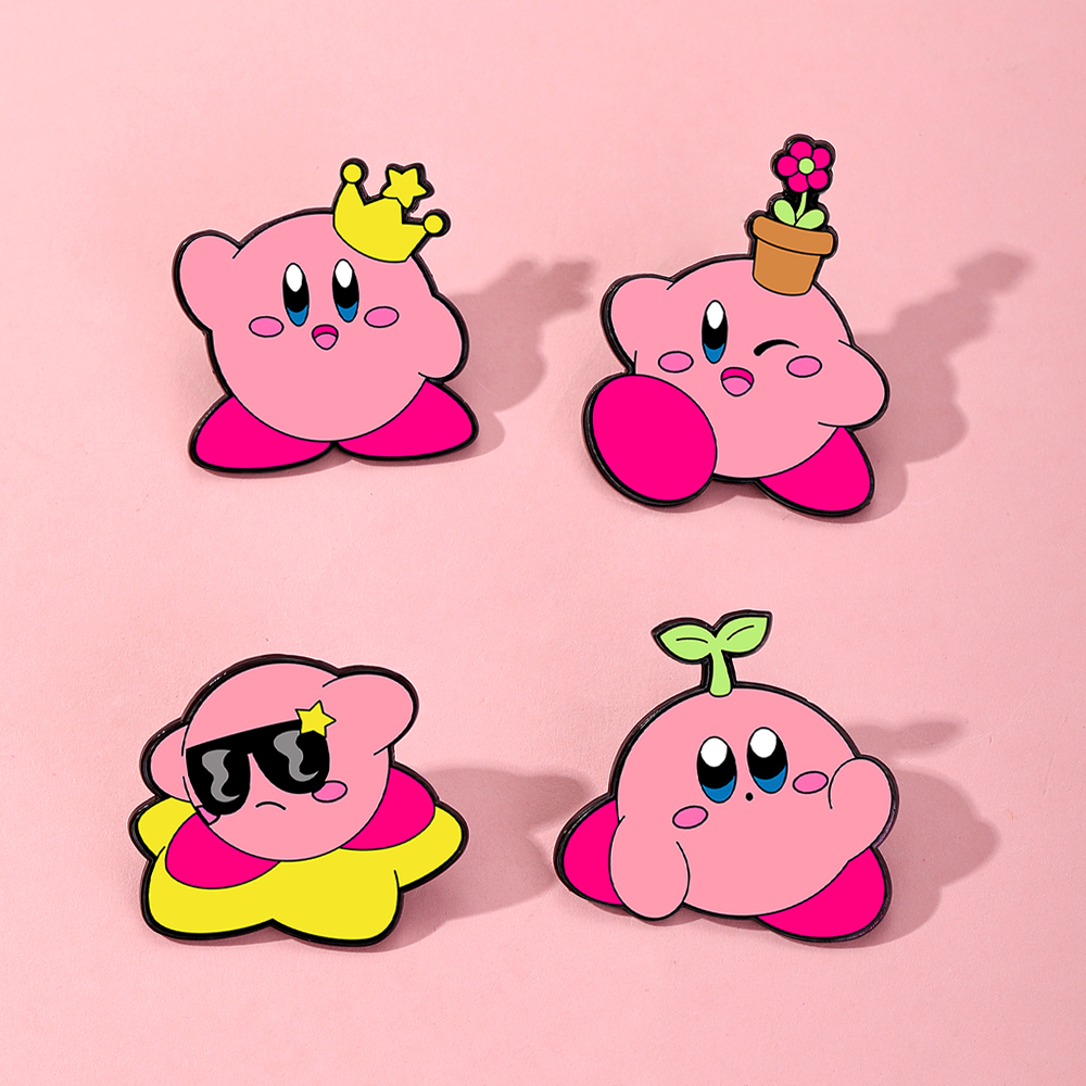 4pcs Kirby Enamel Lapel Pins S - огляд і ціна Women Fashion Jeans