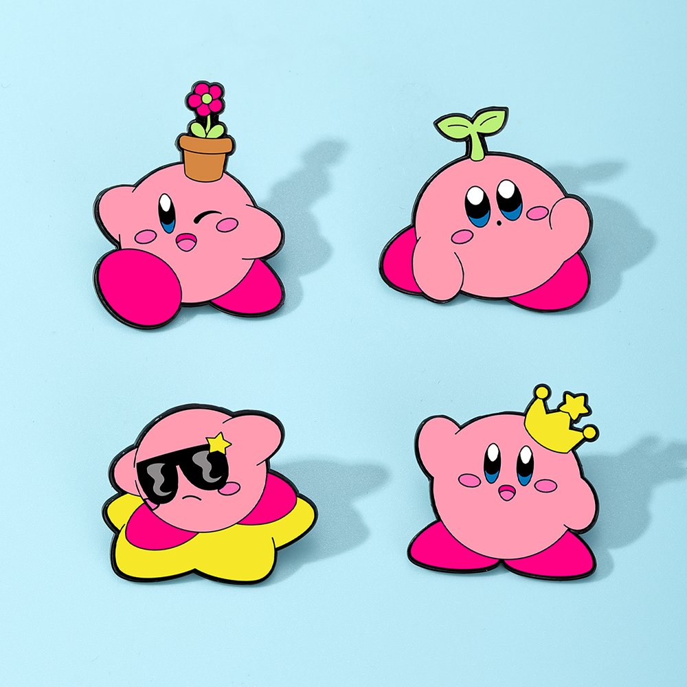 4pcs Kirby Enamel Lapel Pins S - огляд і ціна Women Fashion Jeans