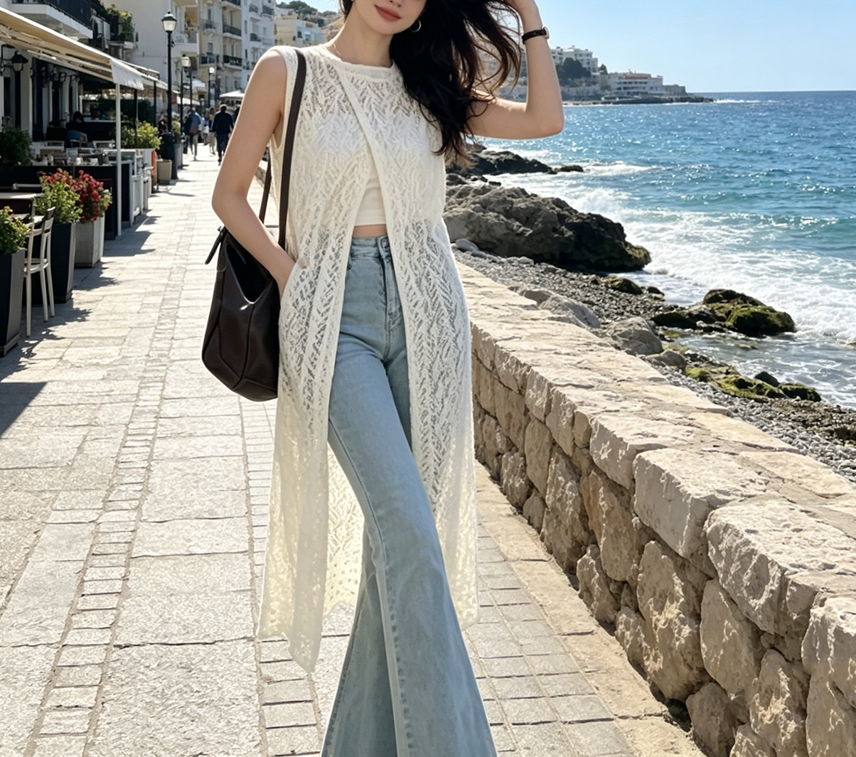 2026Boho Crochet Sleeveless Lo - огляд і ціна Women'S Fashion Kimono