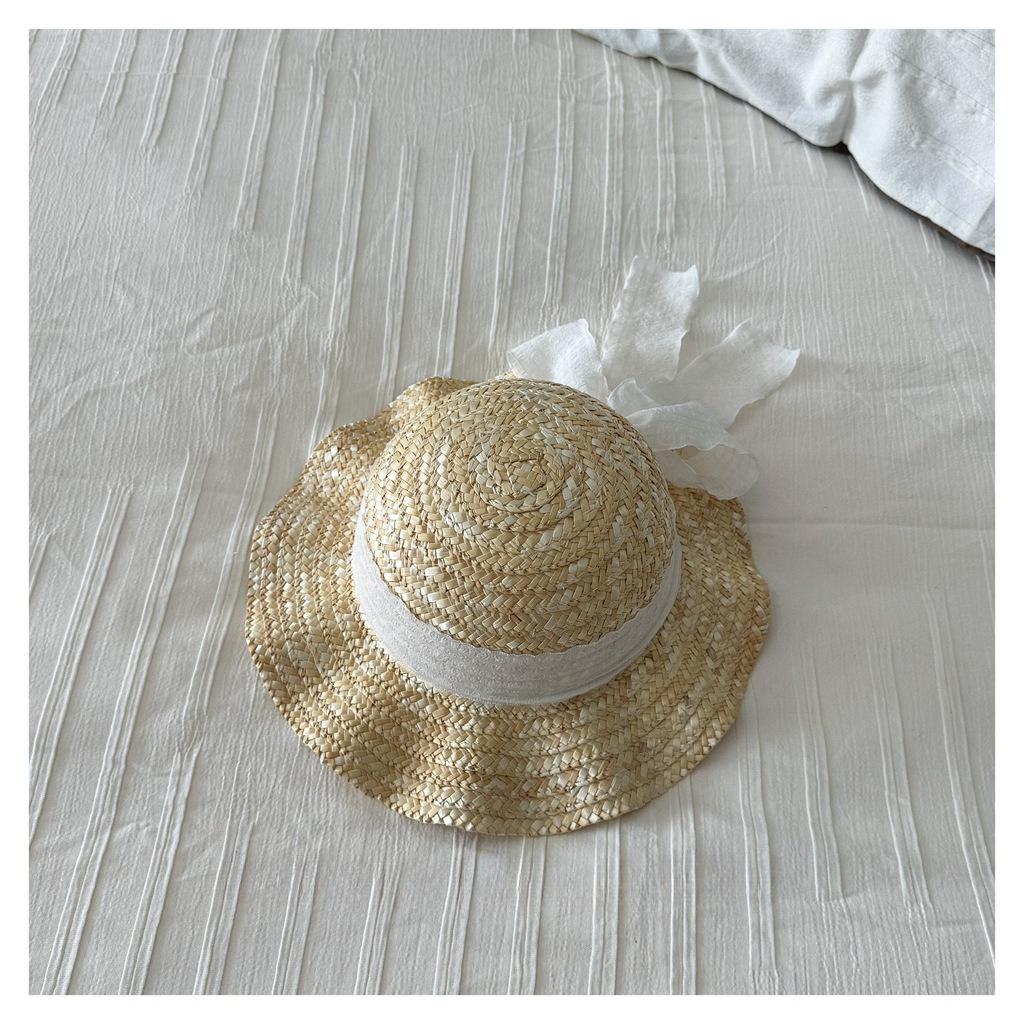 Kids Natural Straw Sun Hat wit - огляд і ціна Straw Hat Summer