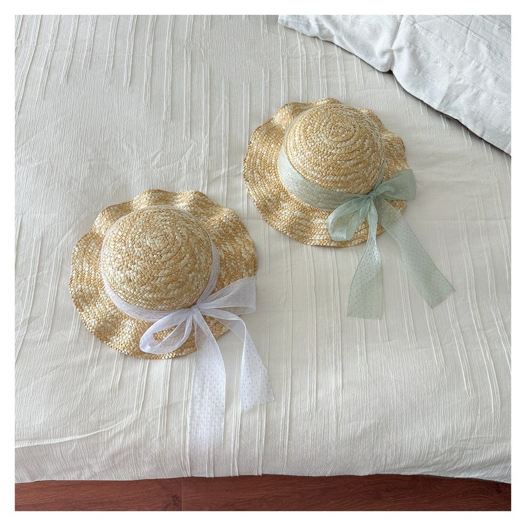Kids Natural Straw Sun Hat wit - огляд і ціна Straw Hat Summer