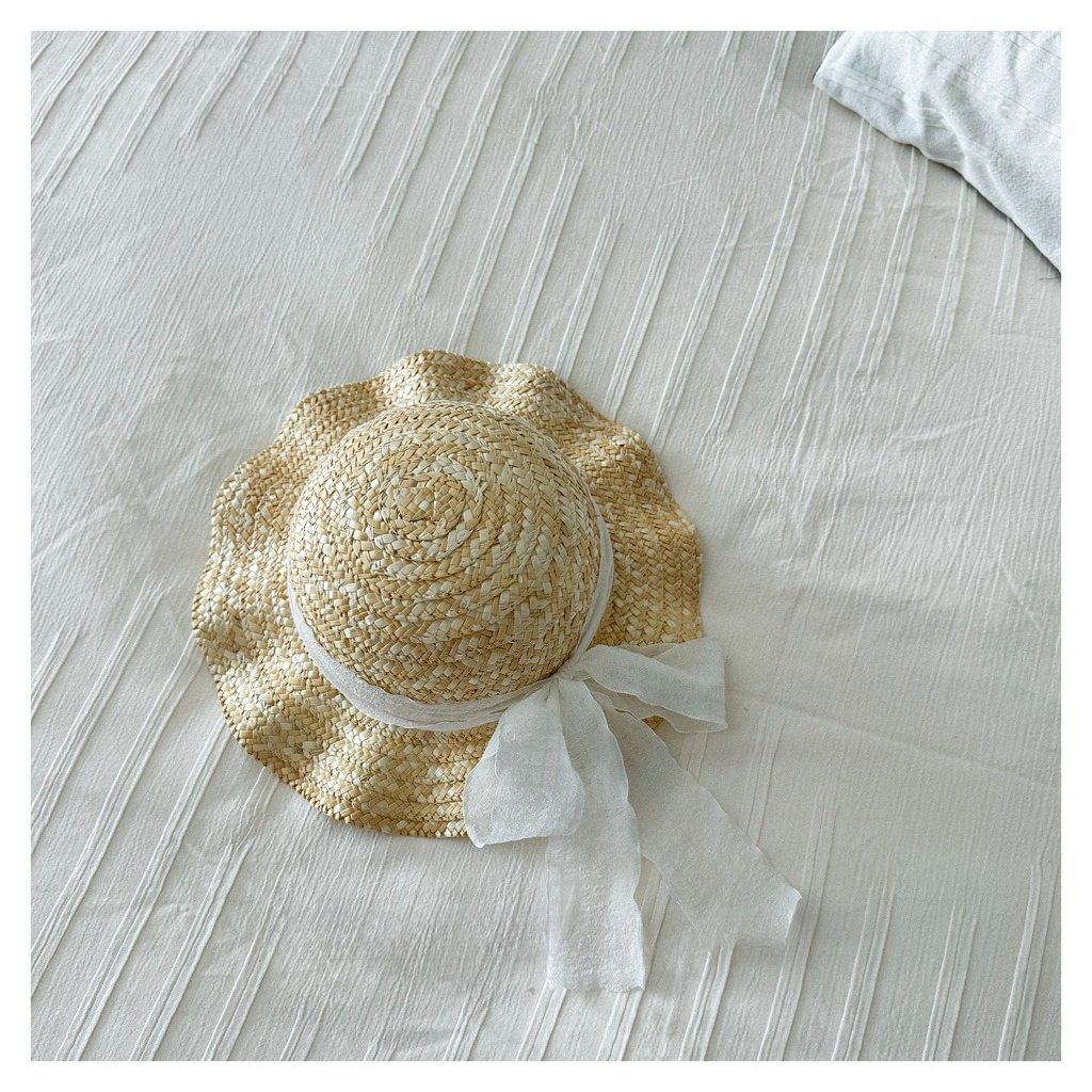 Kids Natural Straw Sun Hat wit - огляд і ціна Straw Hat Summer