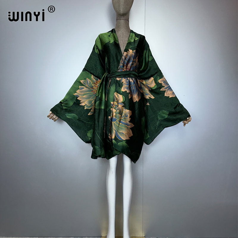 WINYI bohemian print kimono be - огляд і ціна Women'S Fashion Kimono
