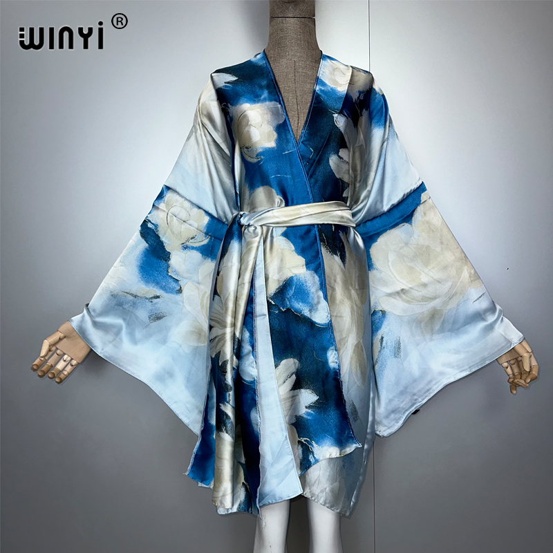 WINYI bohemian print kimono be - огляд і ціна Women'S Fashion Kimono