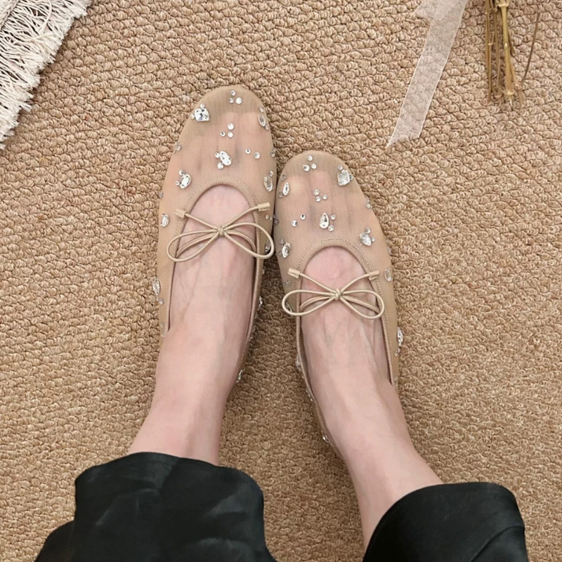 Diamond Luxury Mesh Mules Sand - огляд і ціна Women'S Fashion Shoes