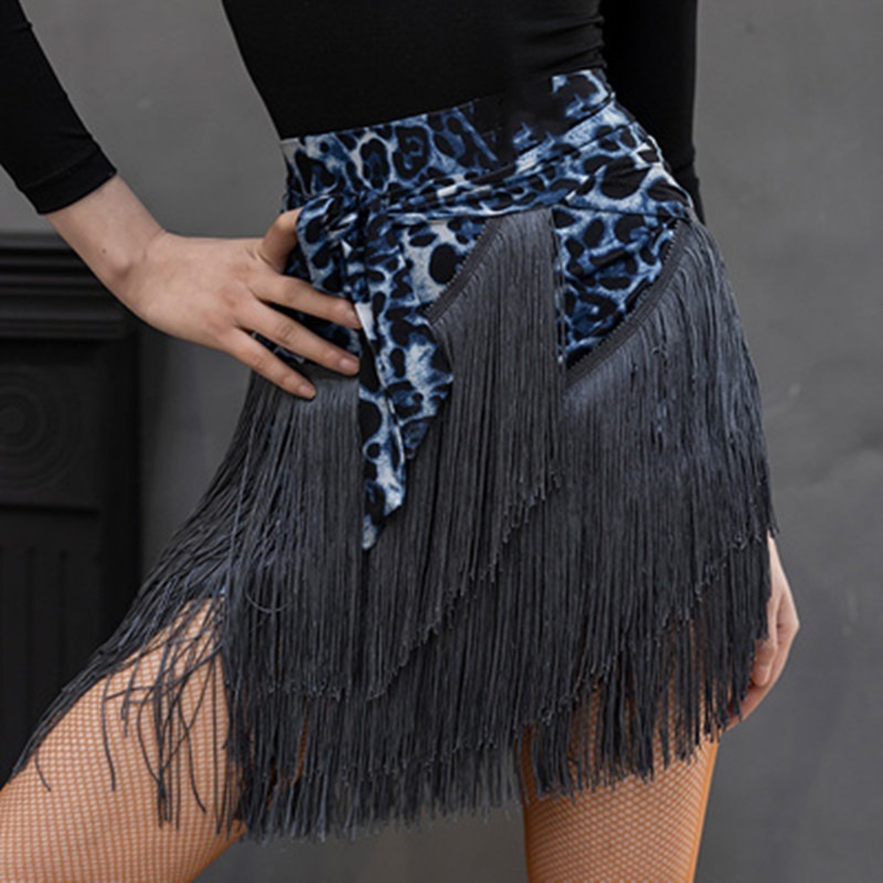 Women Leopard Print Latin Danc - огляд і ціна Printed Wrap Skirt
