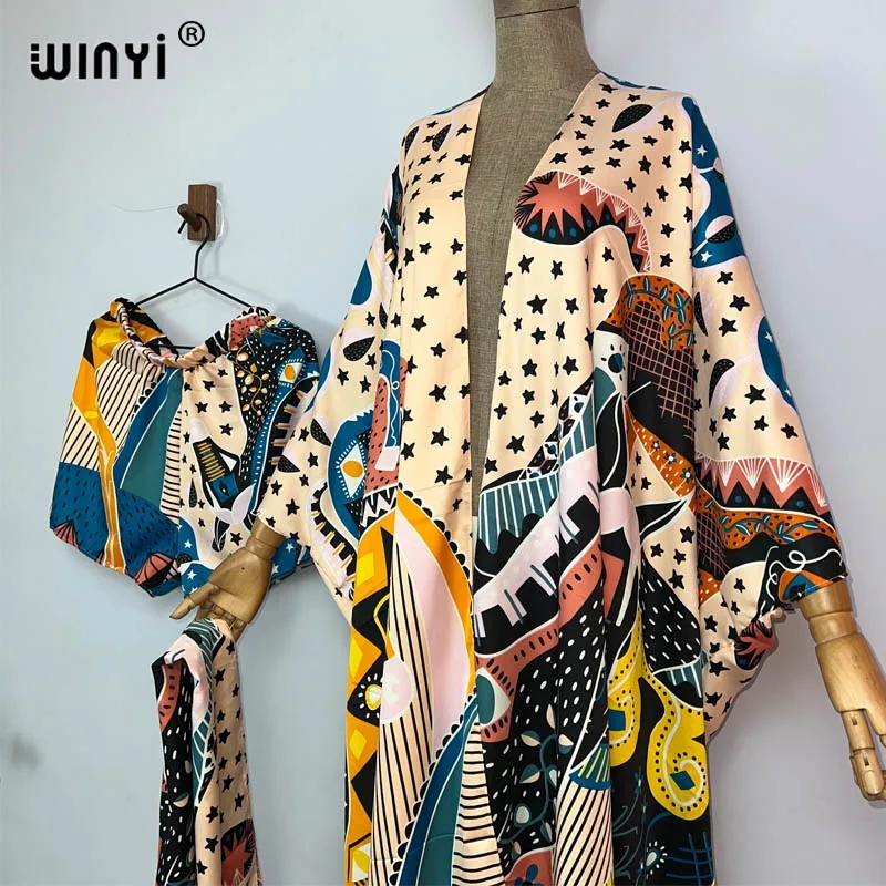 WINYI new summer beach two pie - огляд і ціна Women'S Fashion Kimono