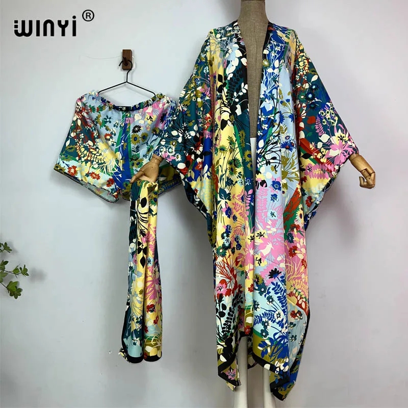 WINYI new summer beach two pie - огляд і ціна Women'S Fashion Kimono