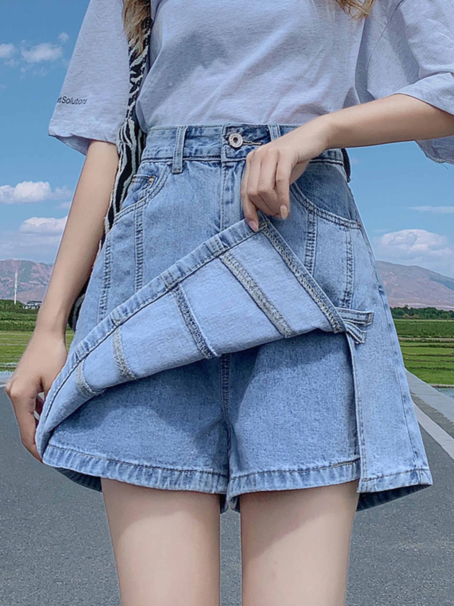 Women's Vintage Washed Denim S - огляд і ціна Denim Shorts Women
