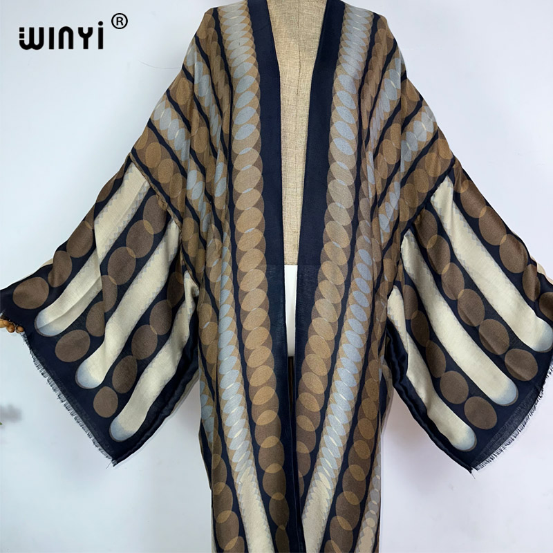 WINYI kimono summer geometric  - огляд і ціна Women'S Fashion Kimono