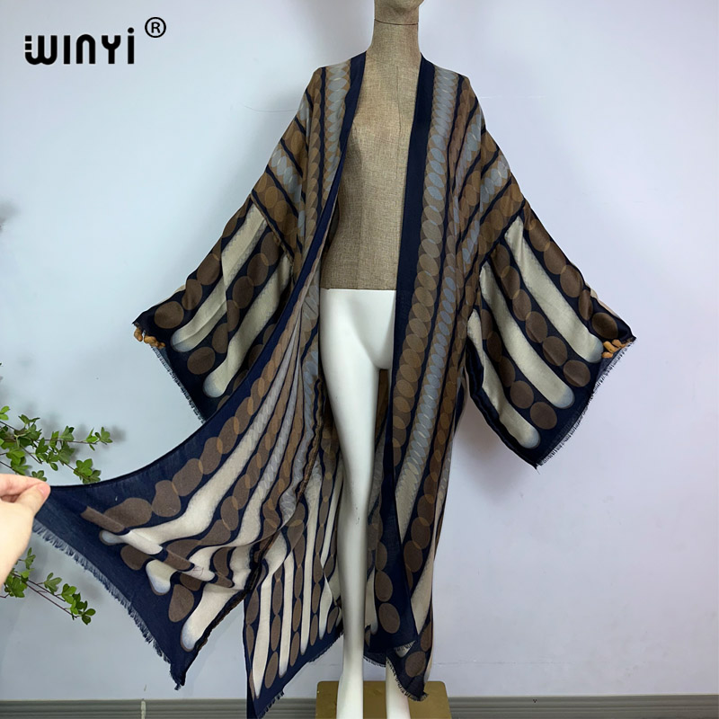 WINYI kimono summer geometric  - огляд і ціна Women'S Fashion Kimono