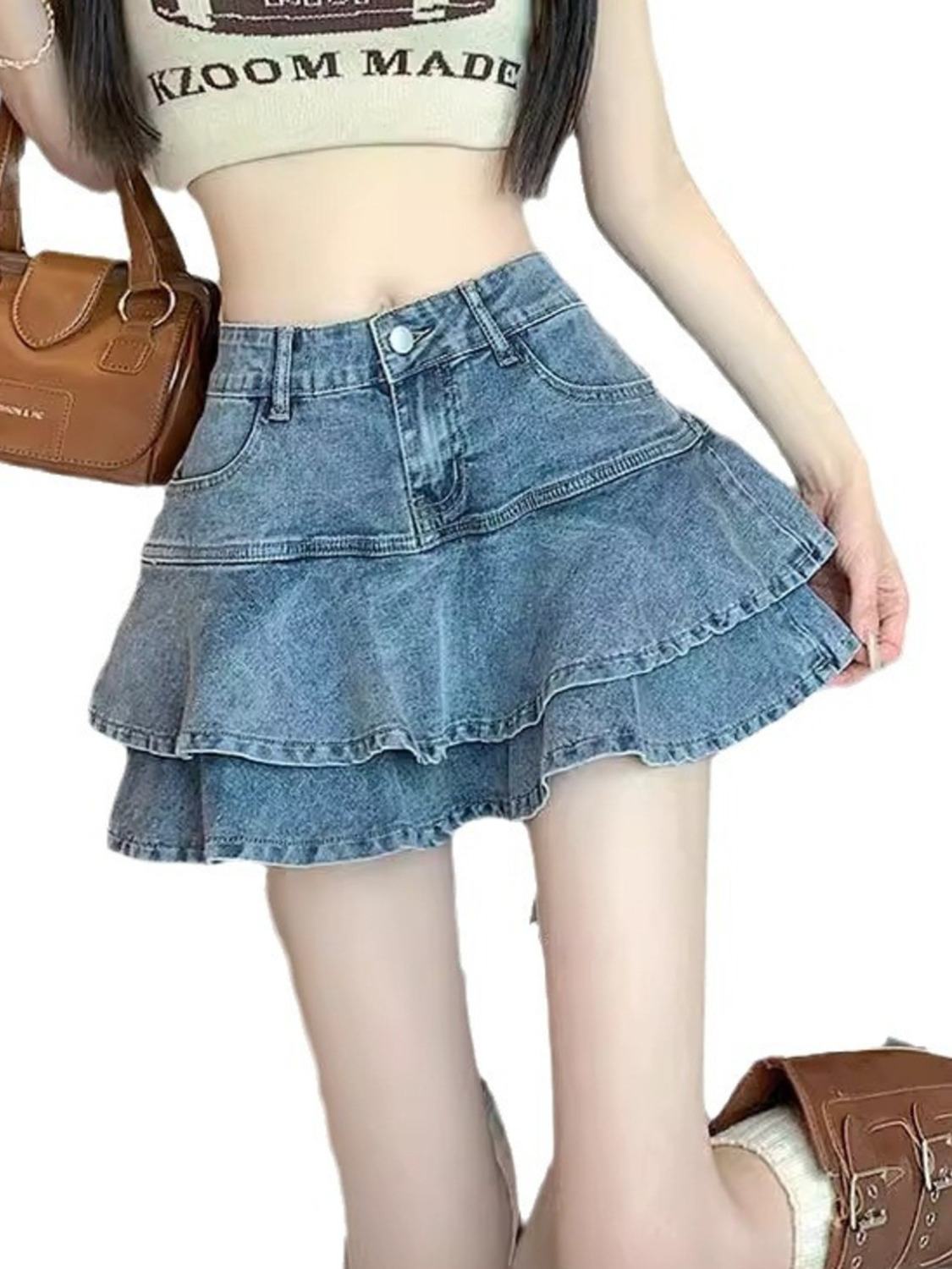 Women's Vintage Washed Denim L - огляд і ціна Denim Shorts Women