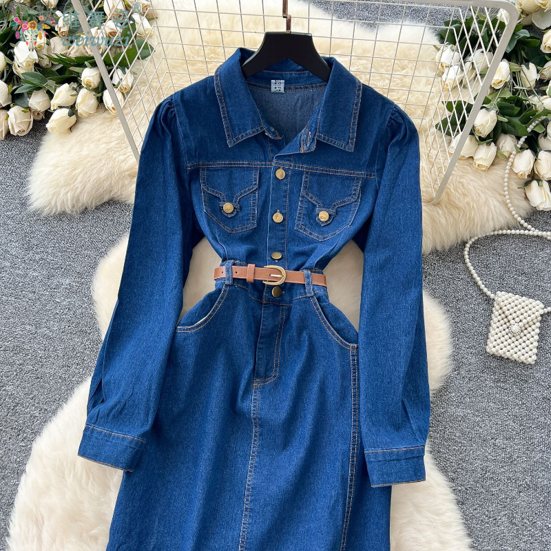 Elegant Women's Denim Dress So - огляд і ціна Women Fashion Jeans