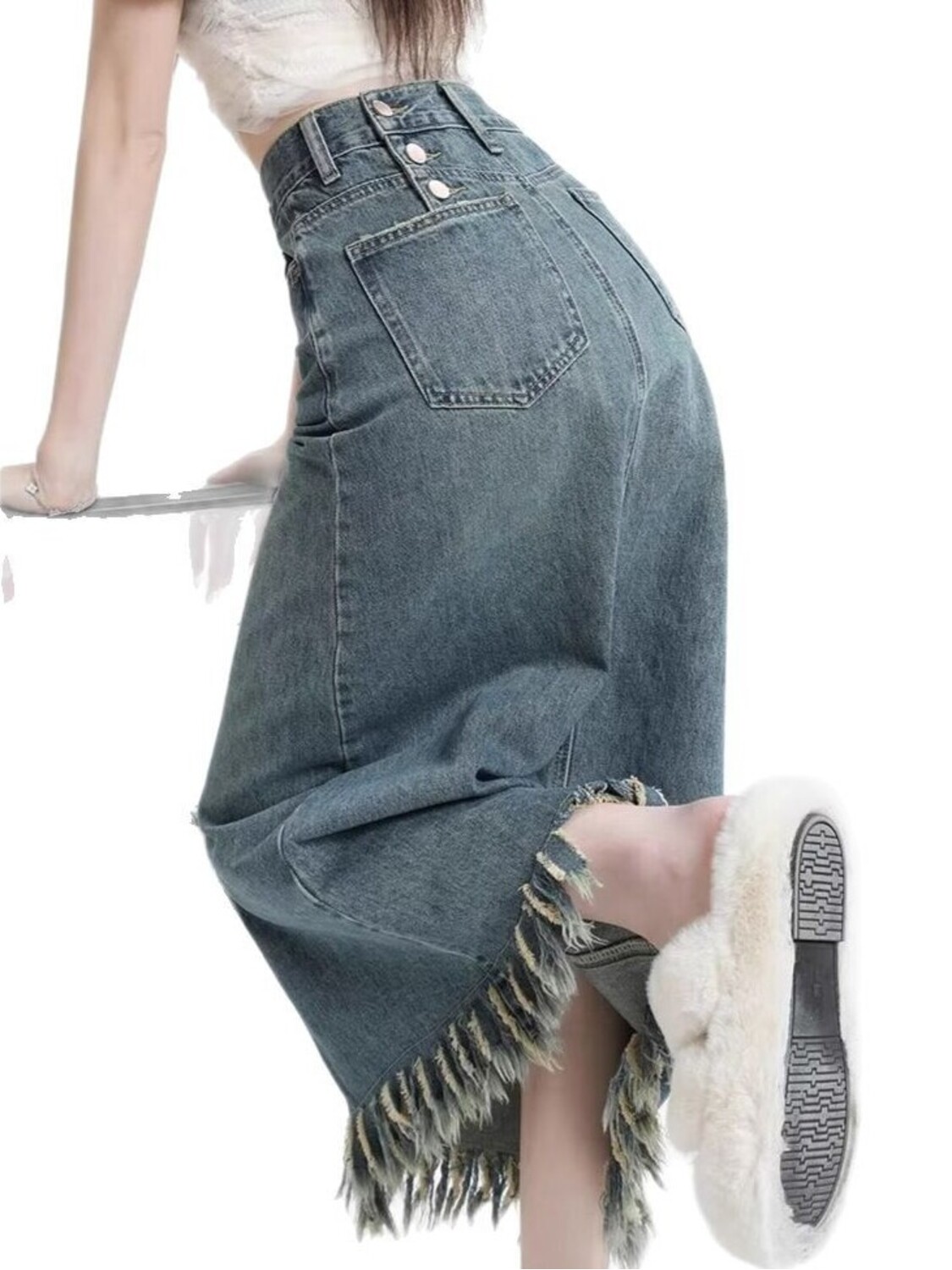 Women's High Waist Vintage Was - огляд і ціна Denim Shorts Women