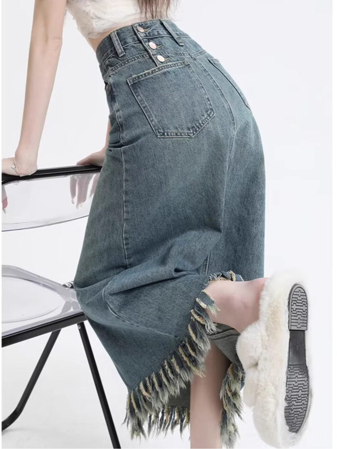 Women's High Waist Vintage Was - огляд і ціна Denim Shorts Women
