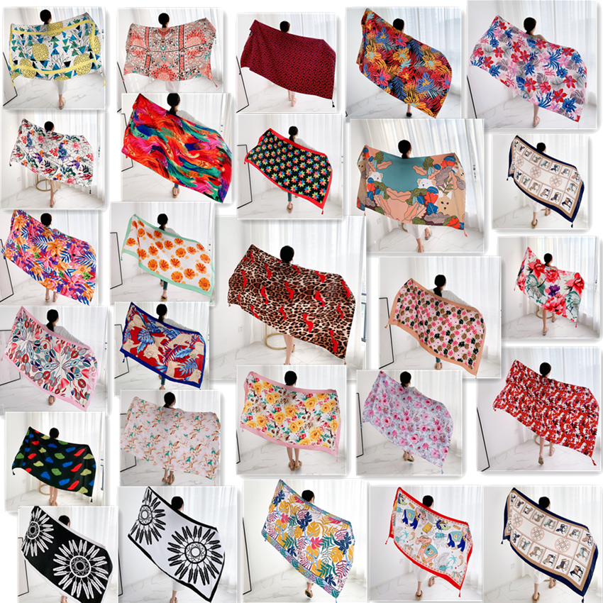 20 styles 90x180cm Cotton line - огляд і ціна Printed Wrap Skirt
