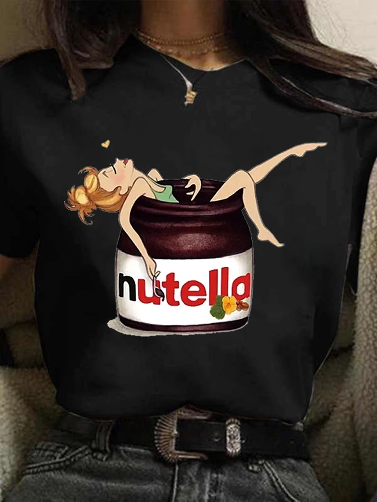 New Nutella Print T Shirt Wome - огляд і ціна Women'S Fashion In The 90S