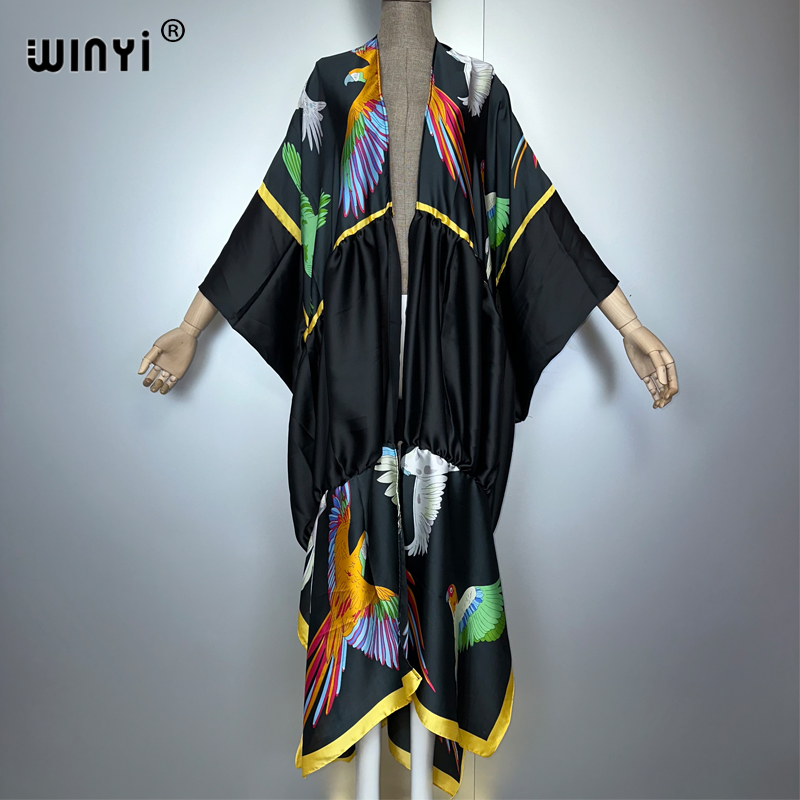 WINYI print boho kimono maxi b - огляд і ціна Women'S Fashion Kimono
