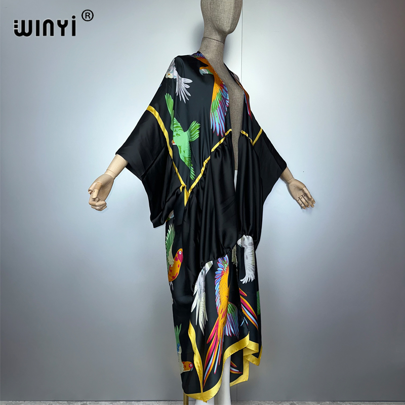 WINYI print boho kimono maxi b - огляд і ціна Women'S Fashion Kimono