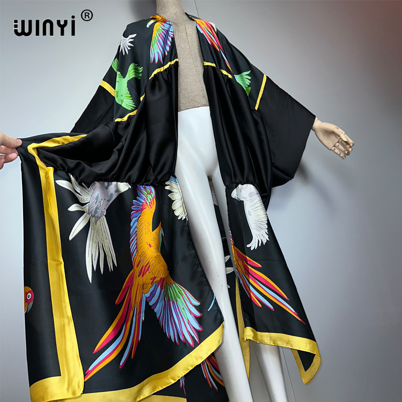 WINYI print boho kimono maxi b - огляд і ціна Women'S Fashion Kimono
