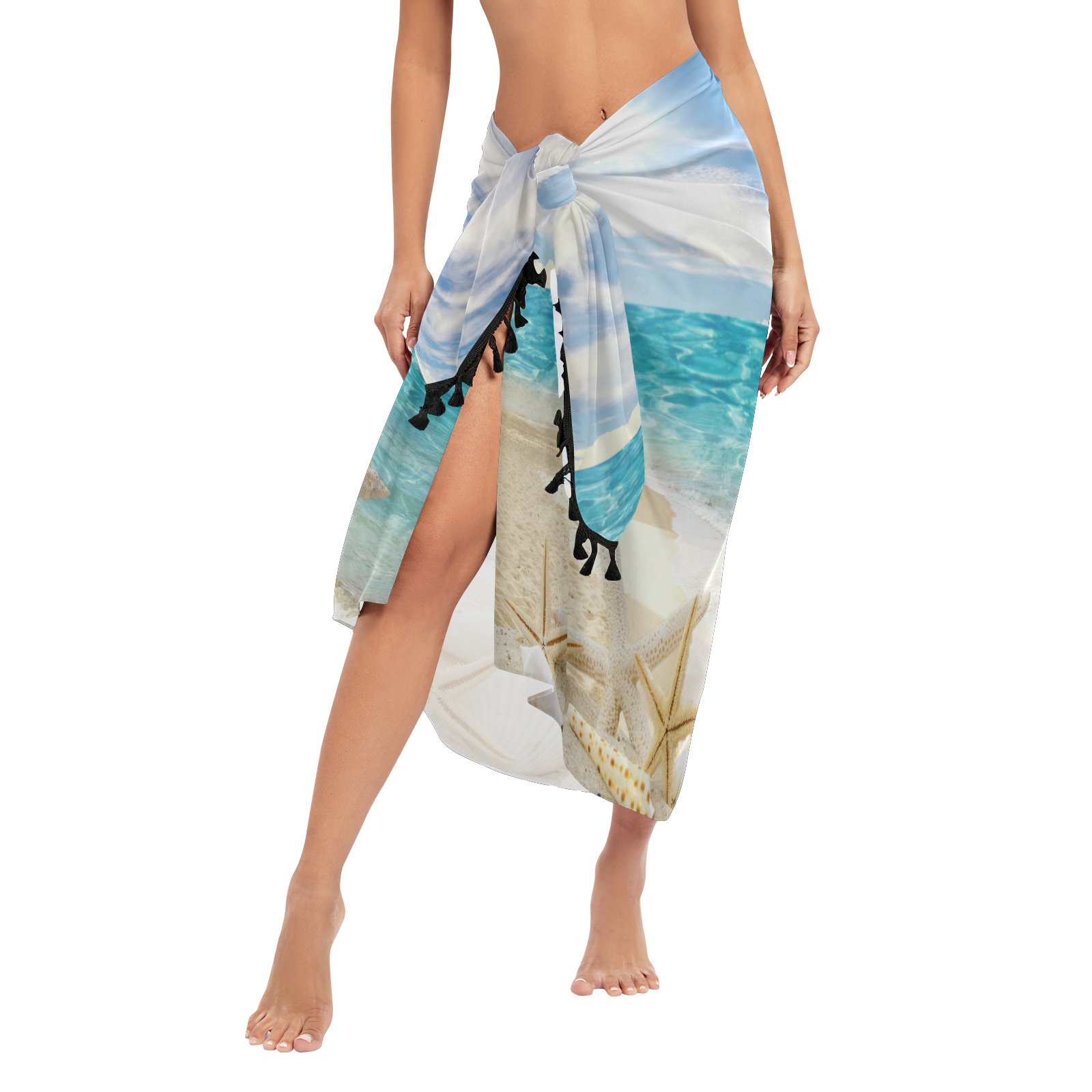 Sexy Women Chiffon Swimwear Pa - огляд і ціна Printed Wrap Skirt