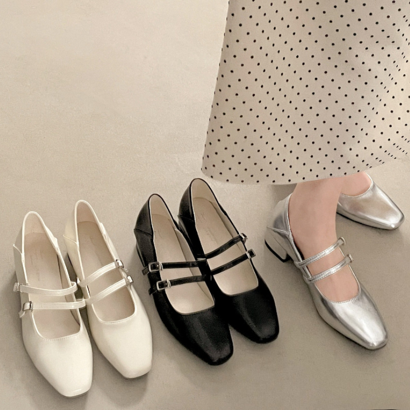 Square Toe Low Heel Women Silv - огляд і ціна Women'S Fashion Shoes