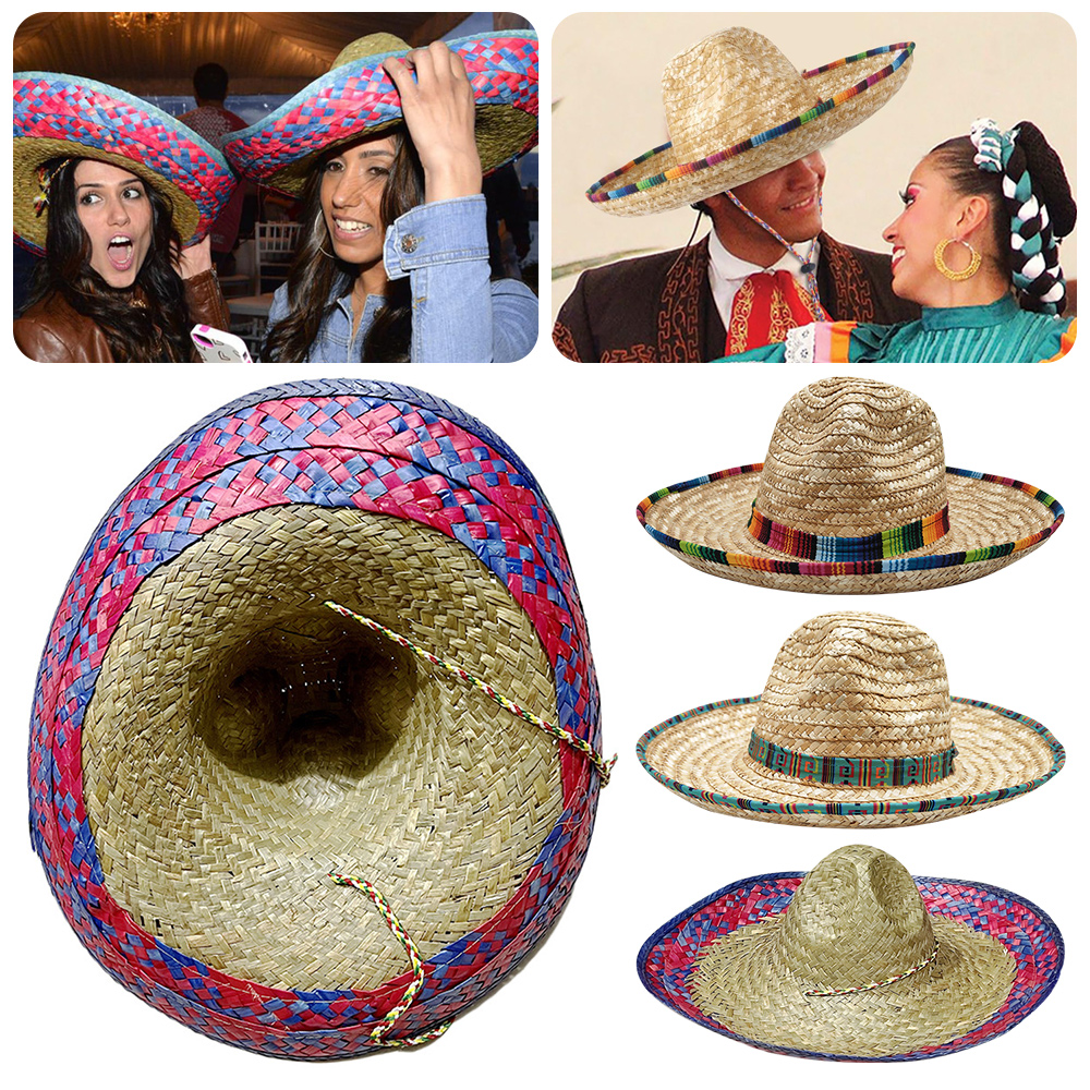 Mexican Sombrero Hat Straw Wea - огляд і ціна Straw Hat Summer