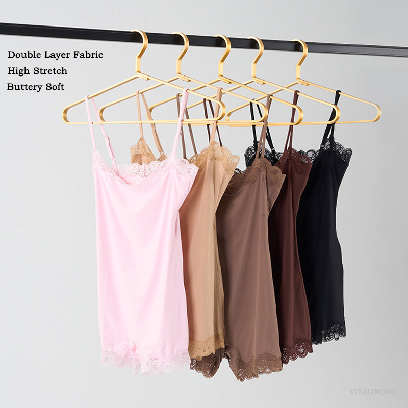VITALINOVO Women Square Neck L - огляд і ціна Lace Trim Cami