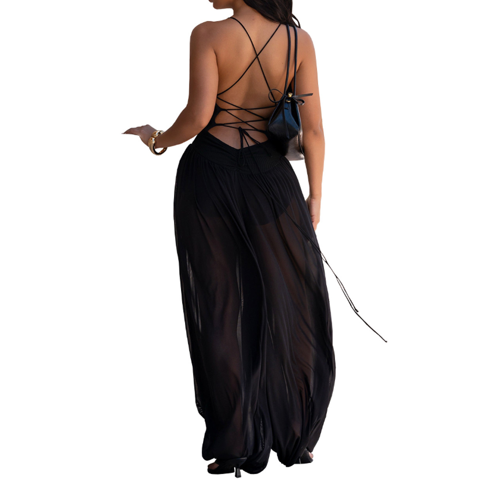 Sexy V Neck Sheer Mesh Cami Wi - огляд і ціна Lace Trim Cami